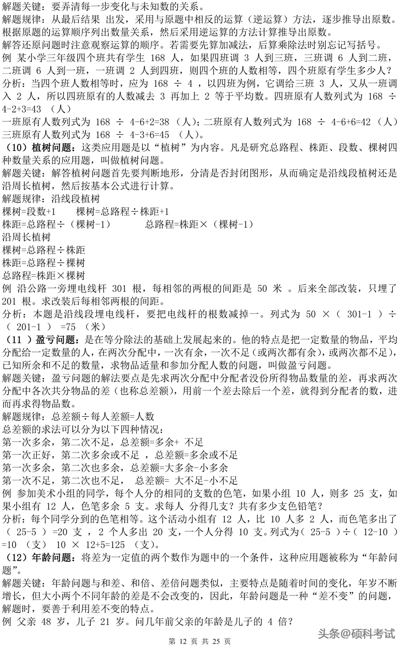 小学数学知识点归纳汇总，升学考试提分利器（超详细）收藏好