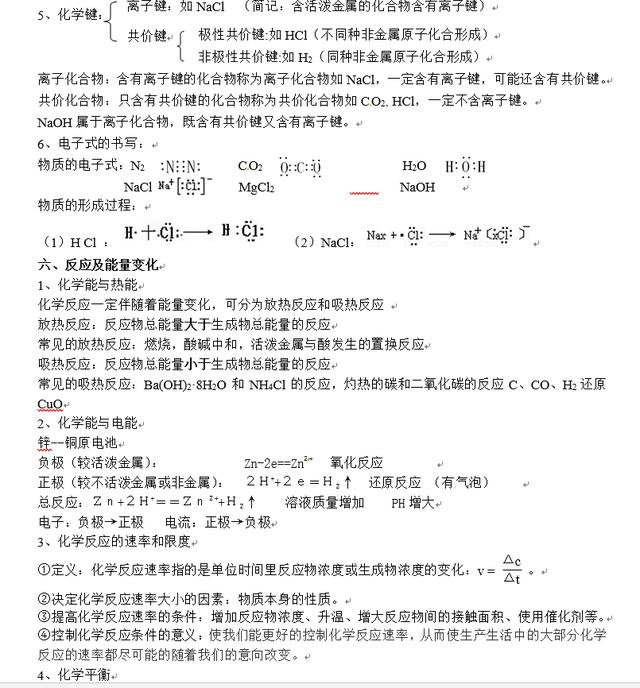 期末复习！高中化学整体知识框架梳理（完整版），替孩子打印