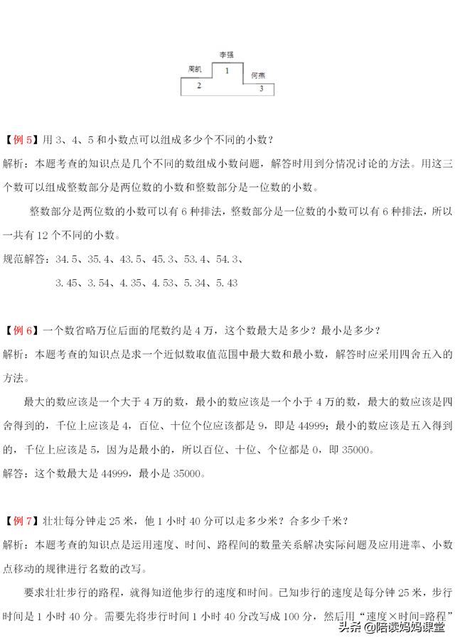 人教版数学四年级培优试题第二部分