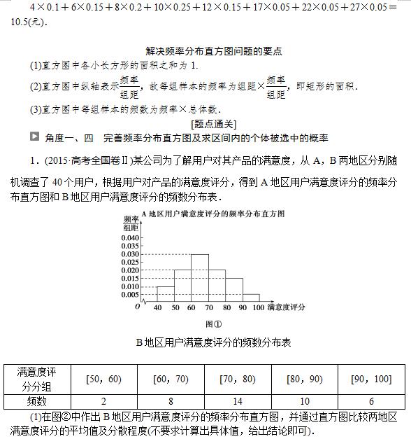 高中数学一对一辅导资料——用样本估计总体的相关问题，必藏！