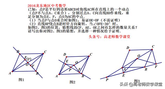 平行四边形综合探究题（直击中考）