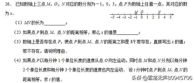 2018—2019学年度上期 七年级数学学科模拟考试试卷