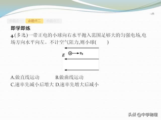 高考物理专题复习资料5！《带电粒子在电场中的综合问题》