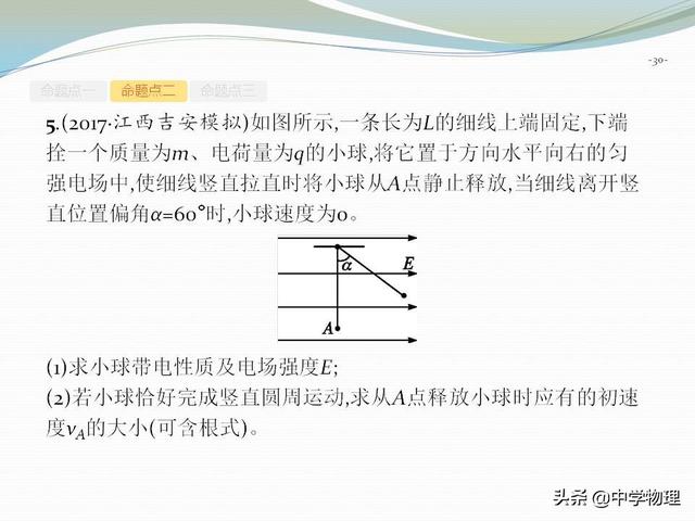 高考物理专题复习资料5！《带电粒子在电场中的综合问题》