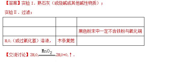 2017年全国中考化学真题汇编——实验探究题