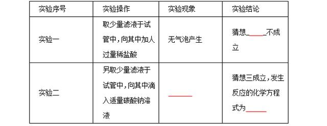 2017年全国中考化学真题汇编——实验探究题