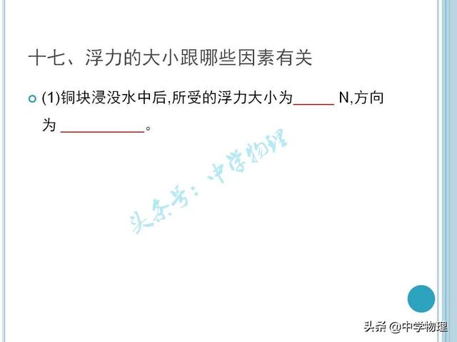 中考物理必考实验考点汇总！《浮力的大小跟哪些因素有关》