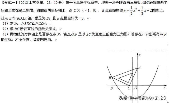 2019中考数学必做的12道压轴题，吃透了中考不下于120!