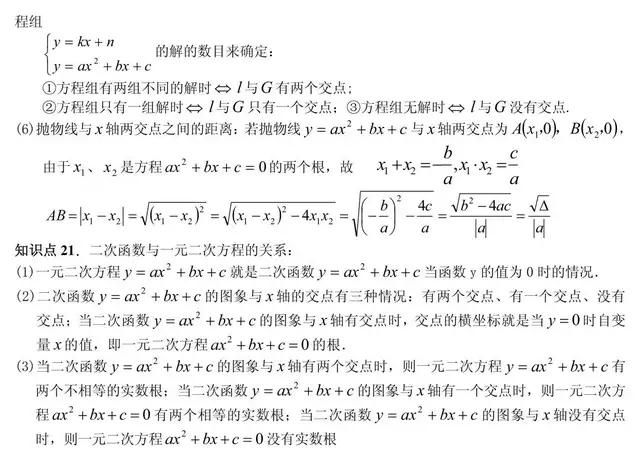 初中数学十大重点难点详解