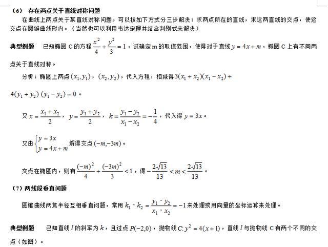 高考数学复习必备——解析几何解题方法大全，家有高中生收了！