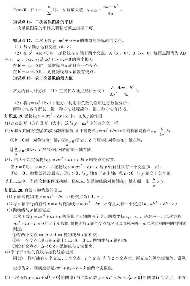 初中数学十大重点难点详解