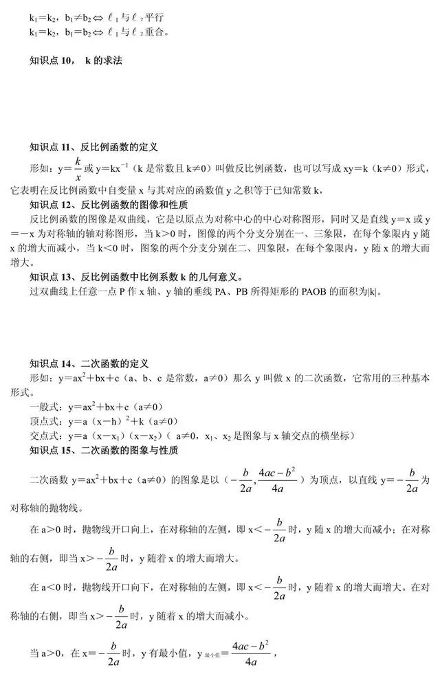 初中数学十大重点难点详解