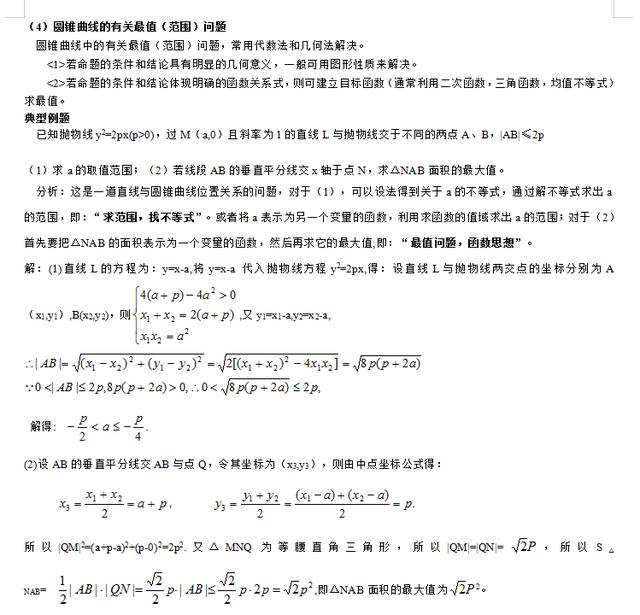 高考数学复习必备——解析几何解题方法大全，家有高中生收了！