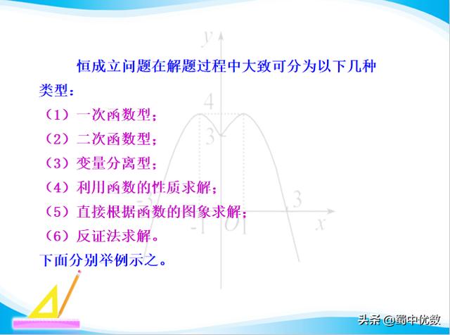 【干货】高考数学中的恒成立问题常见类型及解法