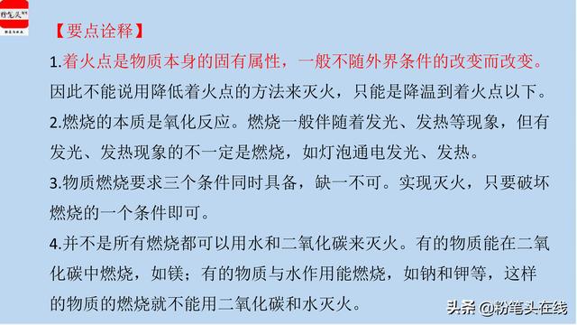 精品资料：初中化学中考必会知识点归纳，易学易记-燃烧与燃料