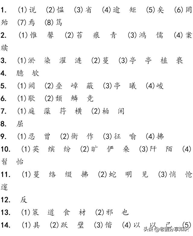 中考语文┆古诗文3轮默写集训（电子版可打印），抓紧时间练起来