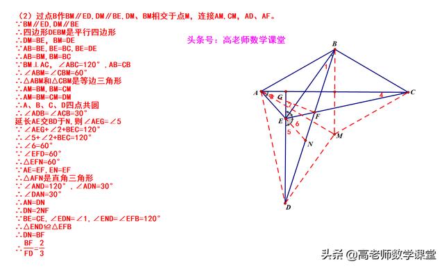 九年级数学：感谢我的老师提供的思路，用到倒角、四点共圆及全等