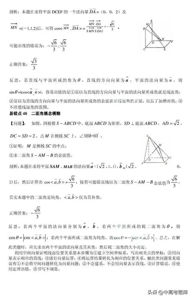 高考数学80个易错点、易错题全梳理，绝对干货！！