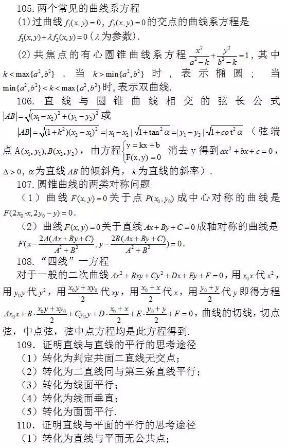 速来：你有一份“高考数学203条常用结论”待收藏！