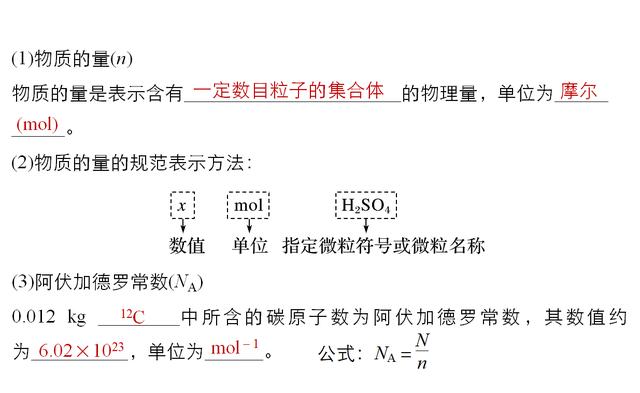 高中化学总复习第三节物质的量　气体摩尔体积