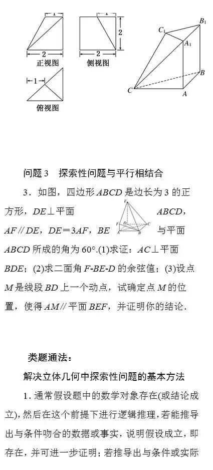 高中数学掌握这几个方法，空间向量解立体几何这么简单！