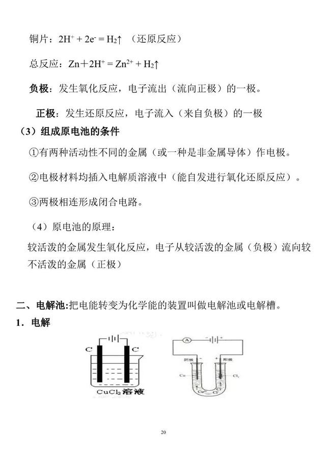 高考化学：“电化学”知识点专题，错过后悔！