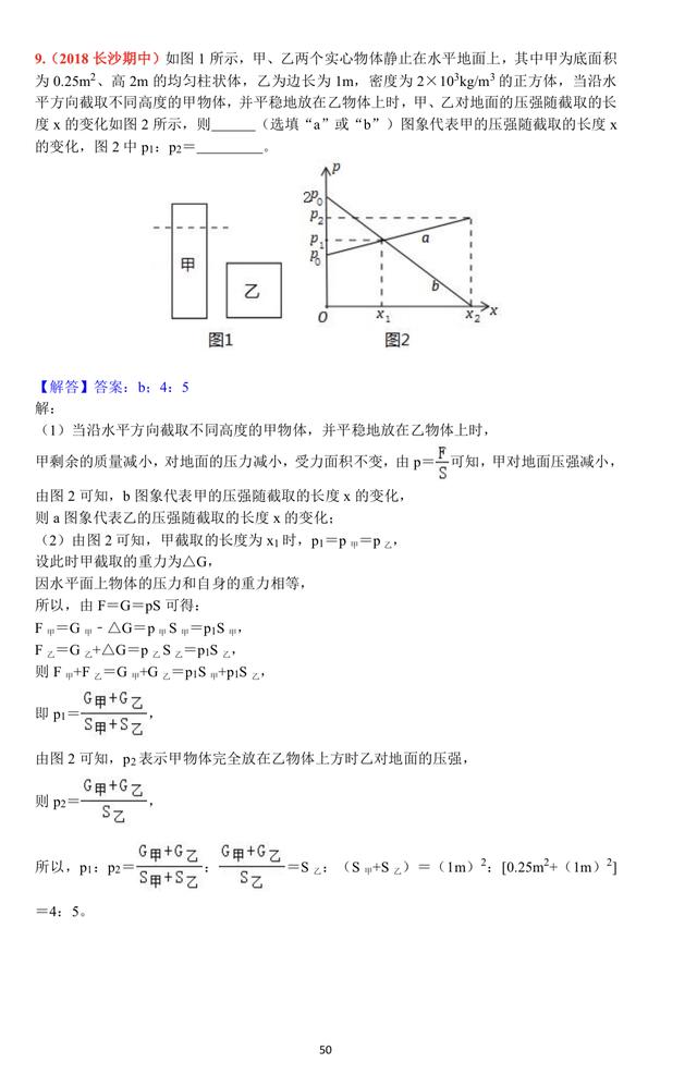 压强专题培优，学霸必备能力篇资料