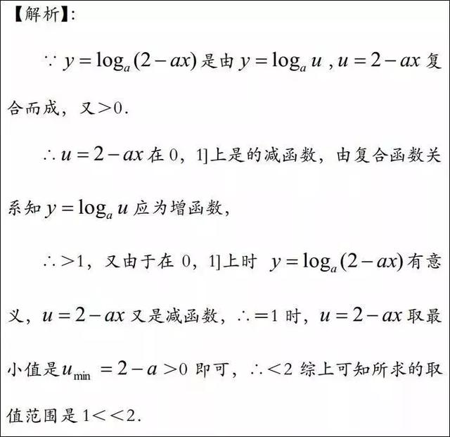 高中数学函数易错题经典例题汇总解析！