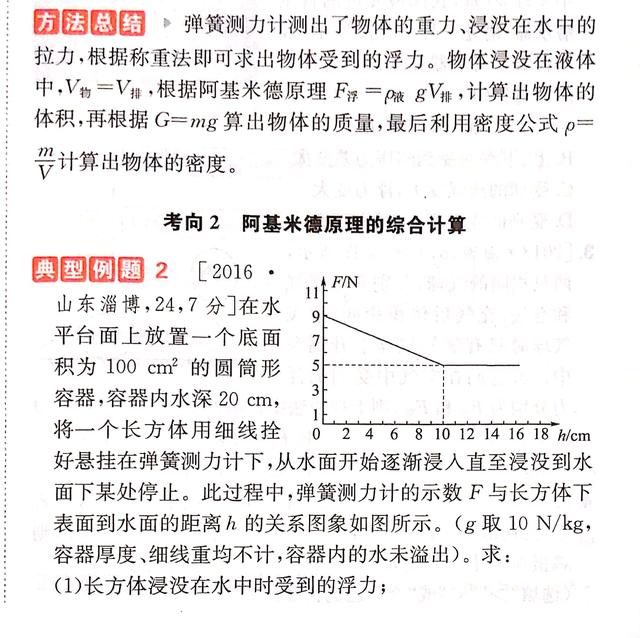 初中物理——固体压强与液体压强综合计算