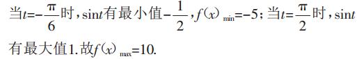 三角函数最值问题的分类探究