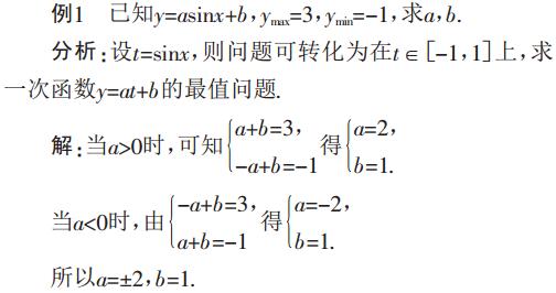 三角函数最值问题的分类探究