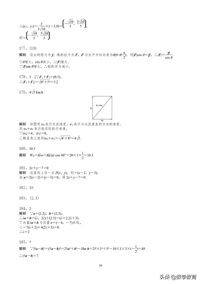 高中数学必修4填空题通关265题，60页附答案解析