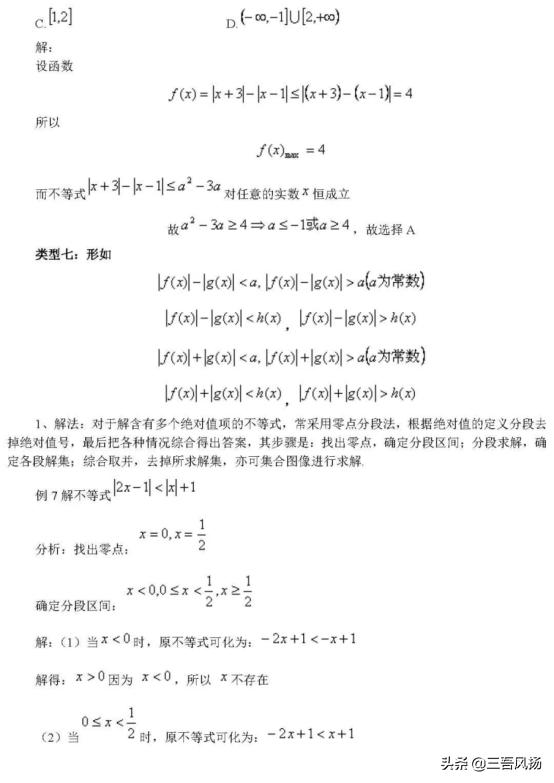 高考数学解题大招 ： 你刚好需要，我刚好有