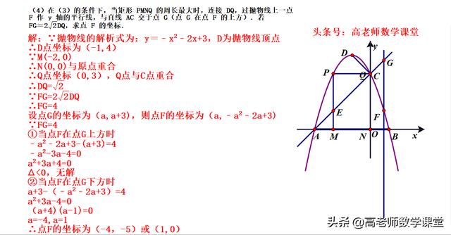 二次函数压轴题（解析式，周长，面积，按条件找点）