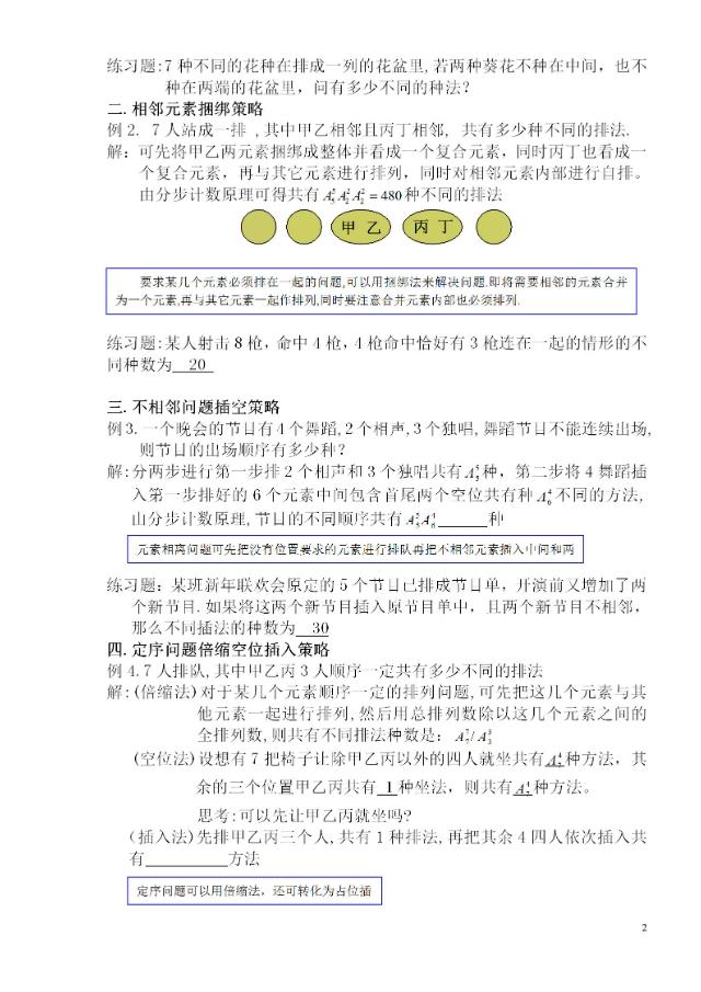 高考数学排列组合难题21种方法