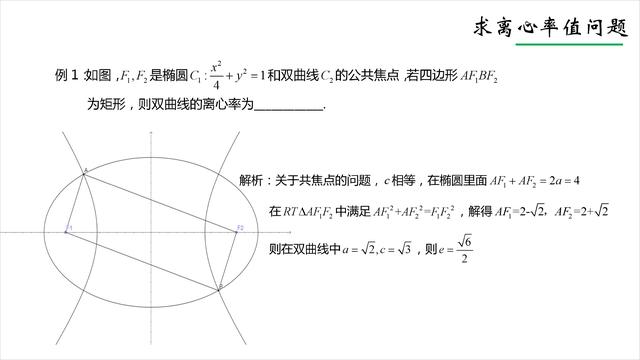 [高中数学]圆锥曲线中离心率的值与范围的求解方法