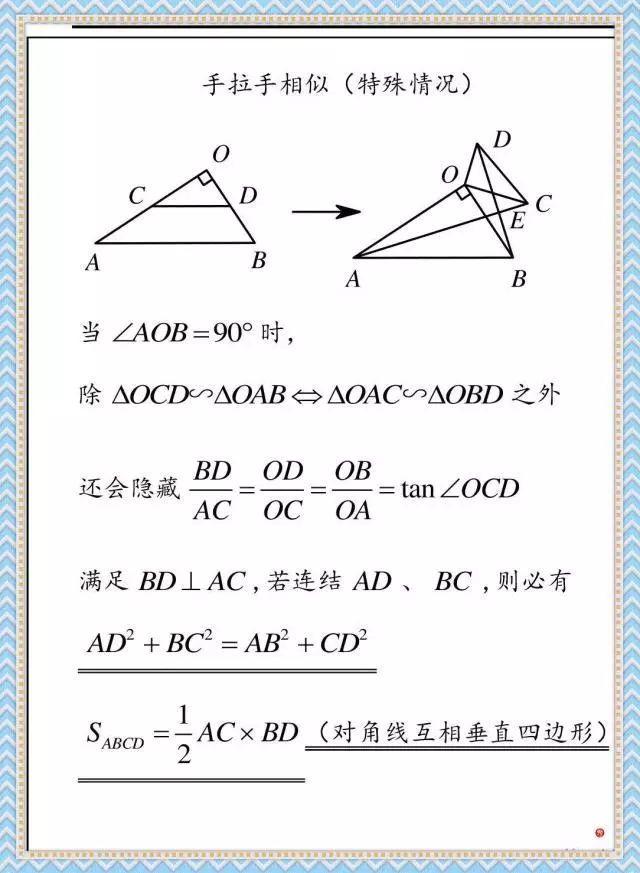 初中几何难？看看这些模型 对你一定有帮助