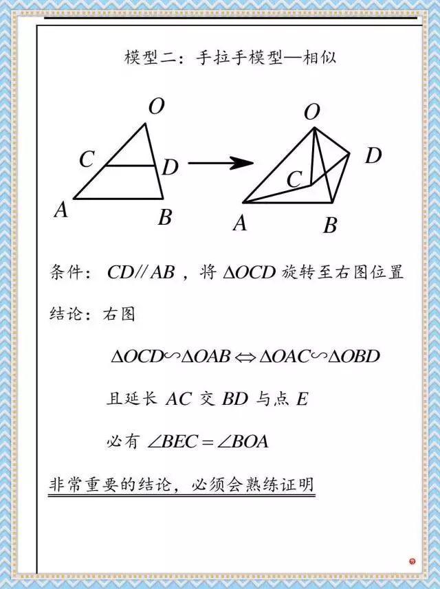 初中几何难？看看这些模型 对你一定有帮助