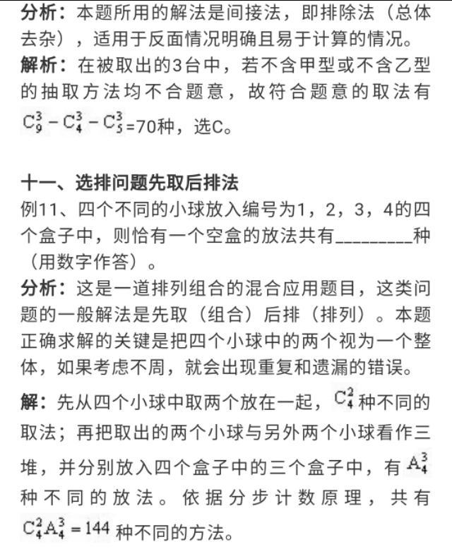 解决排列组合常见问题的12种方法