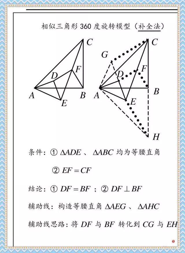 初中几何难？看看这些模型 对你一定有帮助