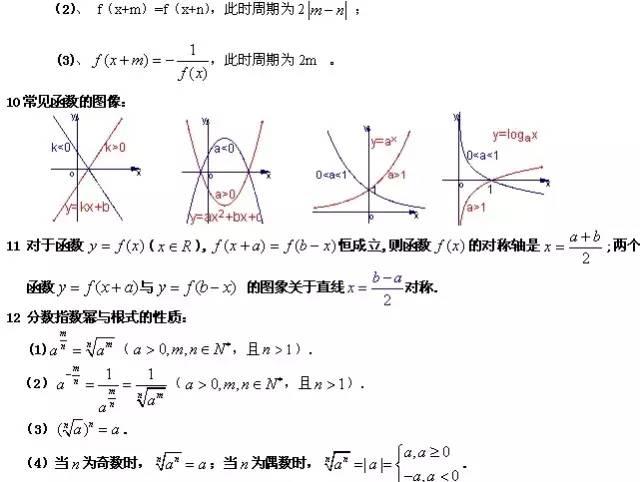 高中数学：高考生必看！最常考公式及解析都在这里！