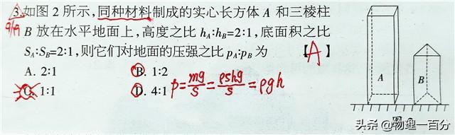 五道中考物理题突破力学第一大难点！让难题不再易错！