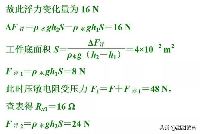 初中（中考）物理必须掌握的九大题型