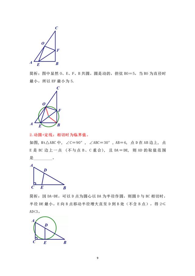 2019中考数学复习之隐形圆问题大全，掌握好典型题型难题不再难