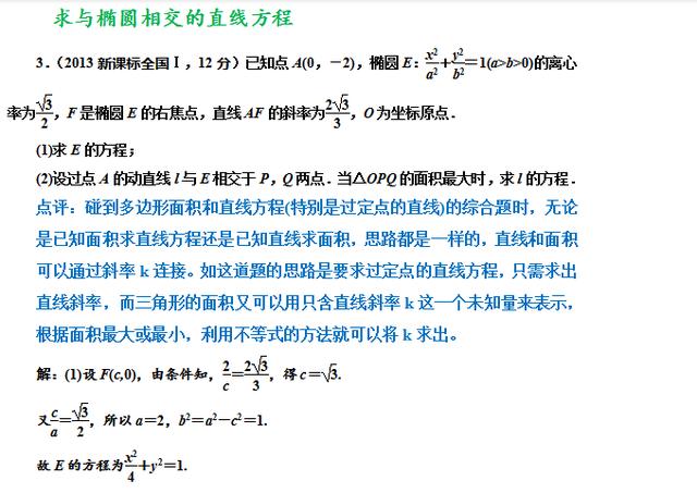 高考数学之椭圆六大题型，定点，定值，弦长，面积等真题解析！