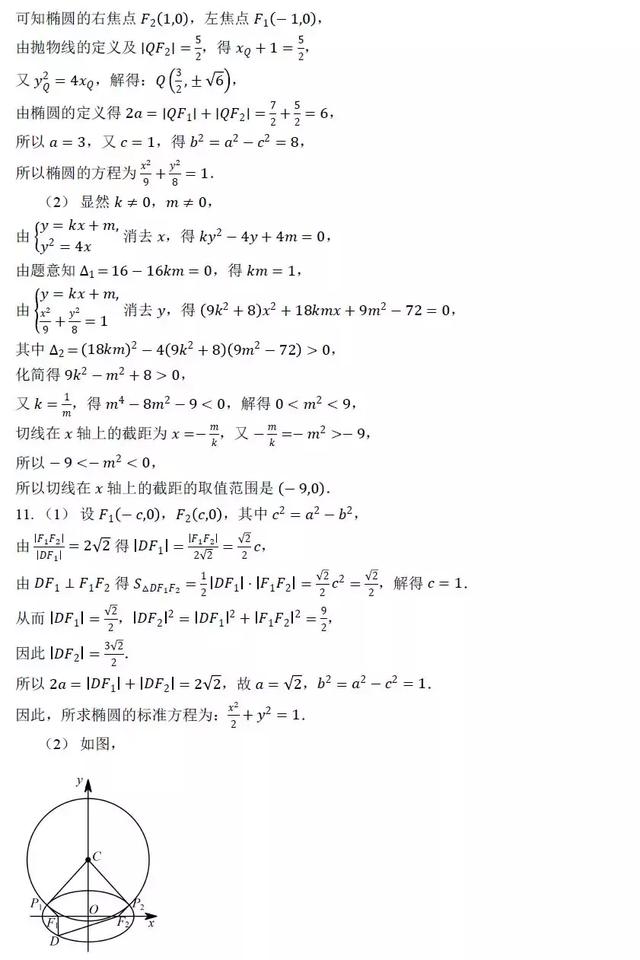 椭圆动态参数问题通关30练，排版精美，可打印