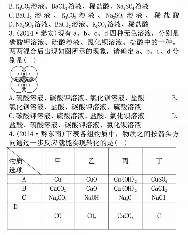 推断题 | 初中化学三种类型推断题集中练习！