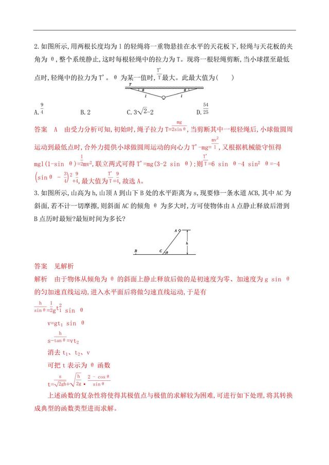 高中物理增分突破——数学应用类，物理数学不分家！