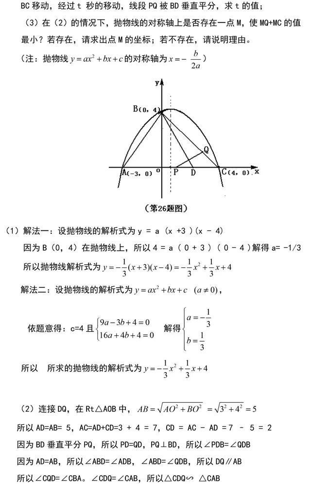 中考数学，这套“二次函数”解题技巧总结，助您的孩子完美逆袭！