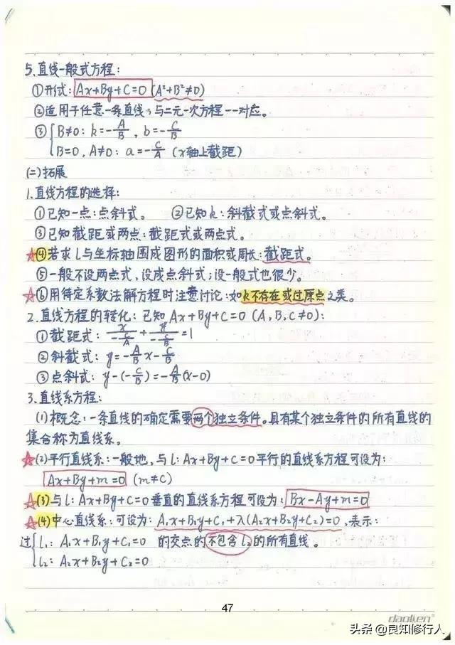 高考数学：高分学霸超全数学知识整理